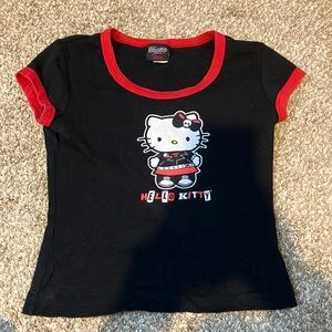 y2k vintage sanrio hello kitty shirt goth punk emo